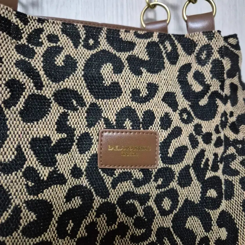 [SOLD OUT] IMELANMANABAG 레오파드 토트백