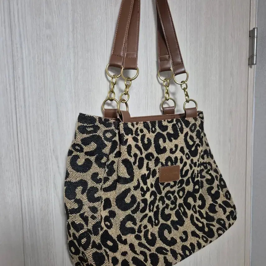 [SOLD OUT] IMELANMANABAG 레오파드 토트백