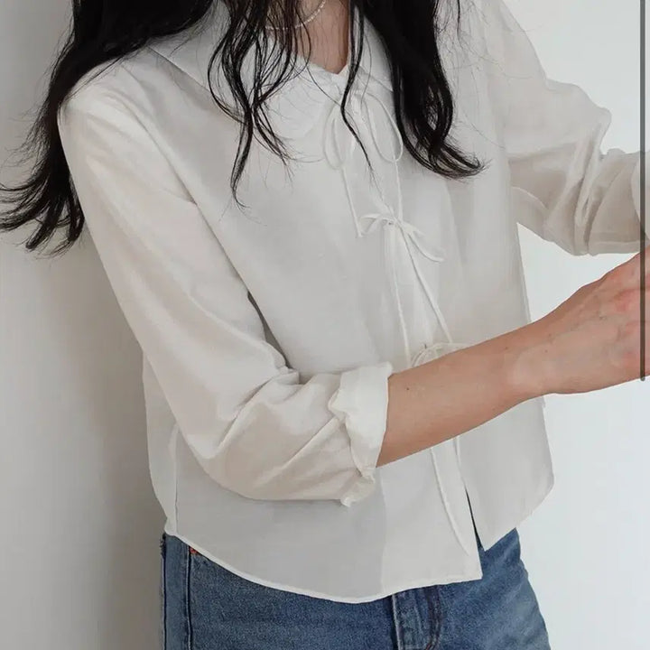 [BUNJANG] Modest Mood Glossy Blouse / 모데스트무드 글로시 블라우스 glossy blouse