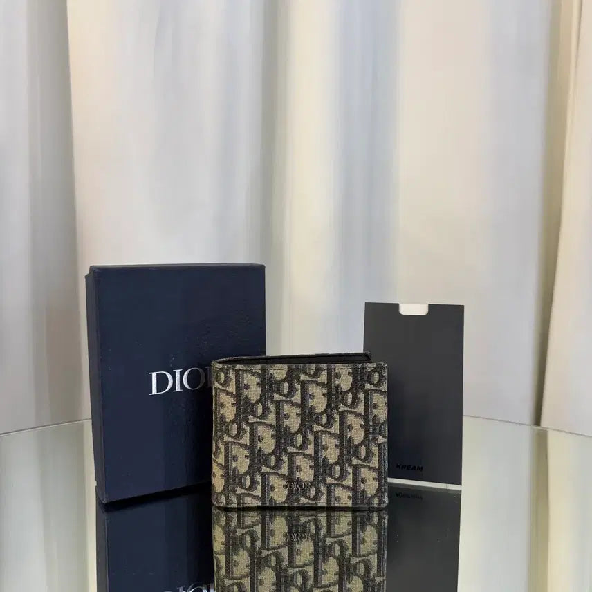 [BUNJANG] Dior Oblique Jacquard Bifold Wallet / [더스트 구성] 디올 오블리크 자카드 반지갑