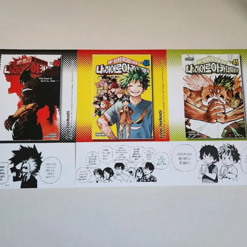 [BUNJANG] My Hero Academia 42 Volume Postcard Bundle Set / 히로아카 42권 특장판 엽서 3종 일괄