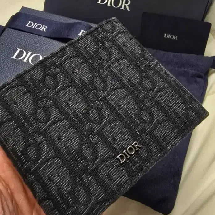 [BUNJANG] Dior Oblique Jacquard Wallet / [새상품급/풀구성] 디올 오블리크 자카드 반지갑