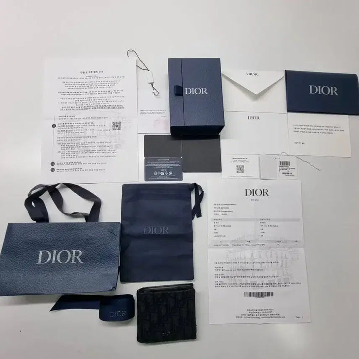 [BUNJANG] Dior Oblique Jacquard Wallet / [새상품급/풀구성] 디올 오블리크 자카드 반지갑