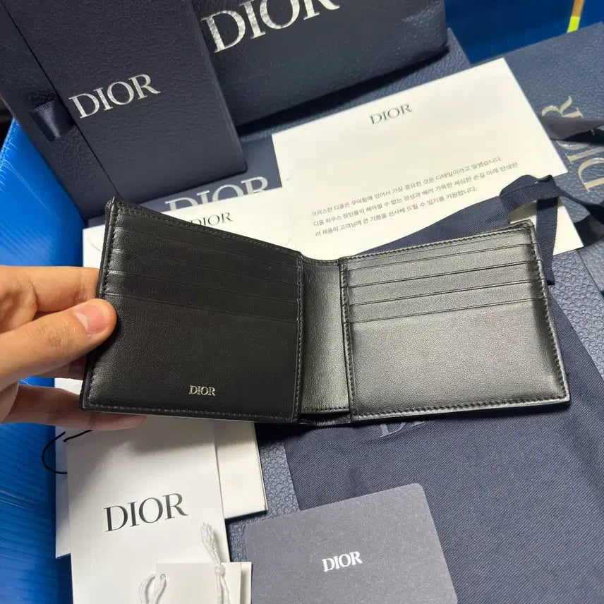 [BUNJANG] Dior Oblique Jacquard Wallet / [새상품급/풀구성] 디올 오블리크 자카드 반지갑