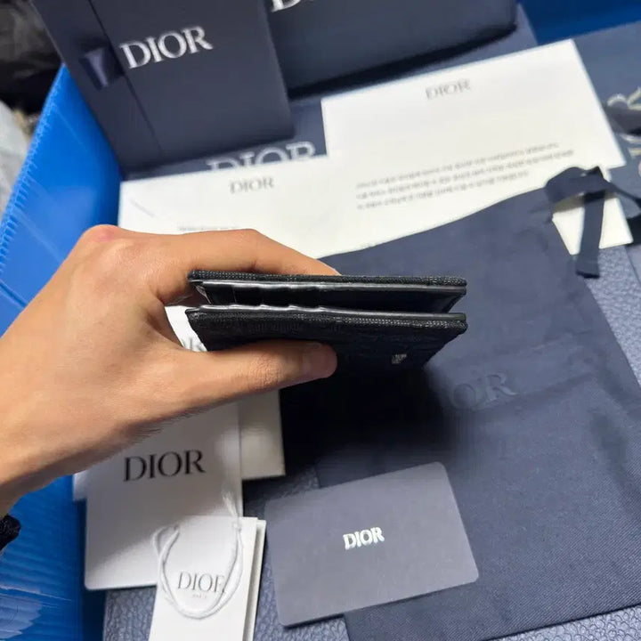 [BUNJANG] Dior Oblique Jacquard Wallet / [새상품급/풀구성] 디올 오블리크 자카드 반지갑