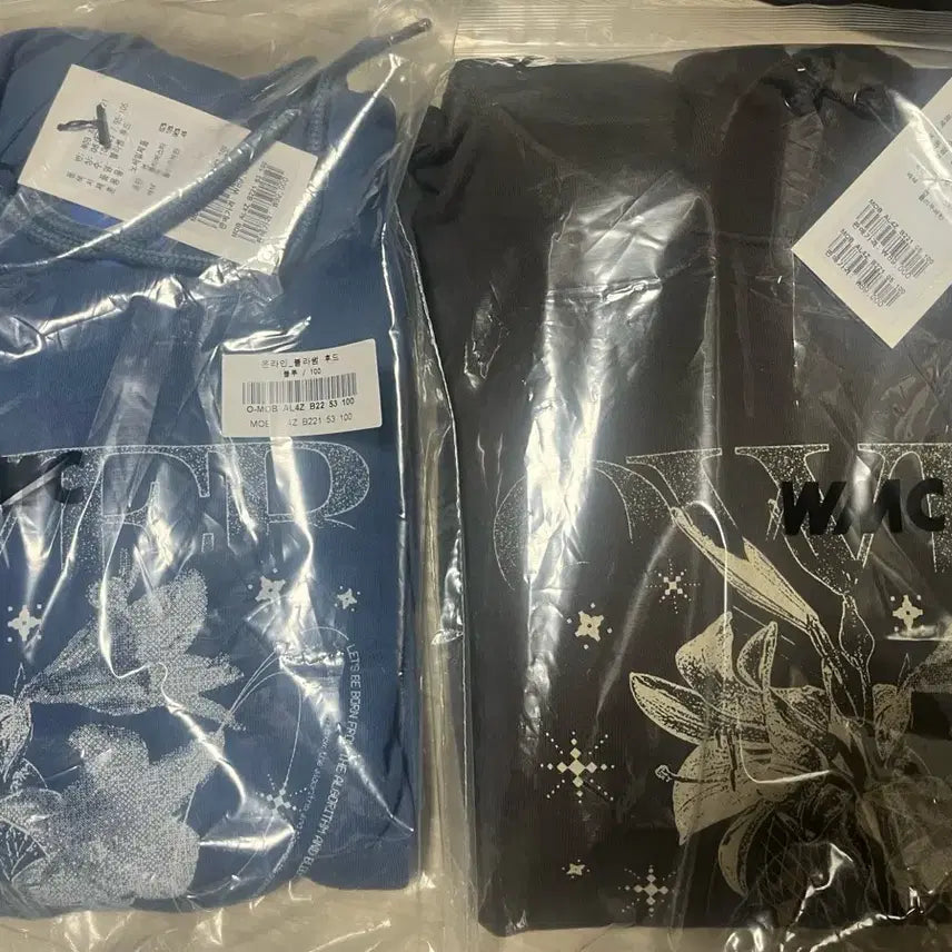 [BUNJANG] QWER WMC Blossom Hoodie L Sealed / QWER WMC 블라썸 후드 L 블루 미개봉 판매