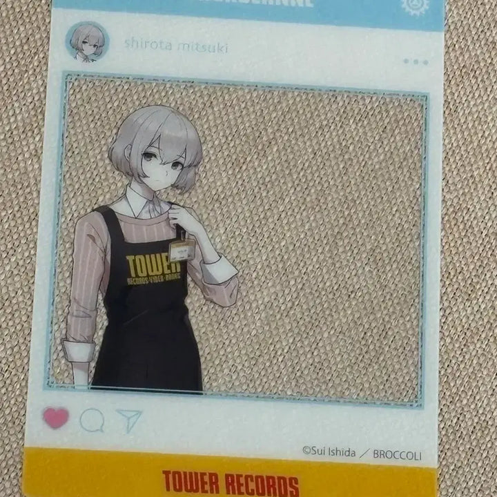 [BUNJANG] Jack Jeanne Mitsuki Shirota SNS Postcard / 잭잔느 시로타 미츠키  sns 클리어카드 엽서