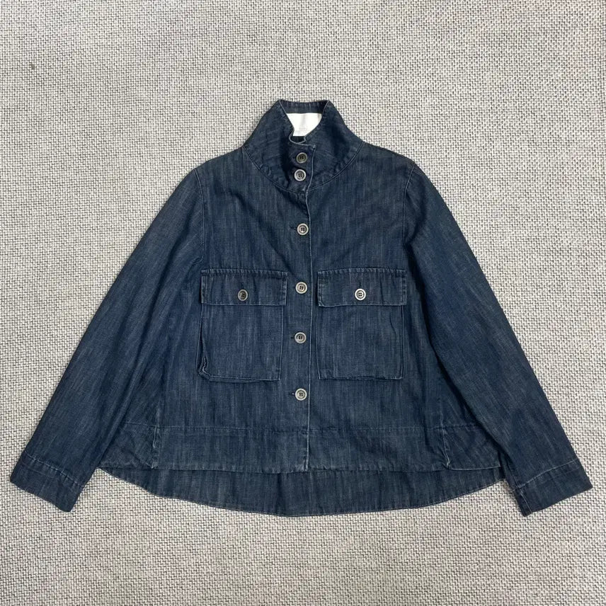 [BUNJANG] A-Line Pocket Denim Jacket / [여성상의] A라인 포켓 청자켓 데님자켓