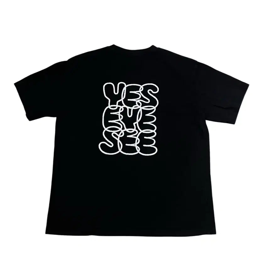[BUNJANG] Yeseyesee Black Short Sleeve T-shirt / 예스아이씨 반팔 티셔츠 블랙 L 