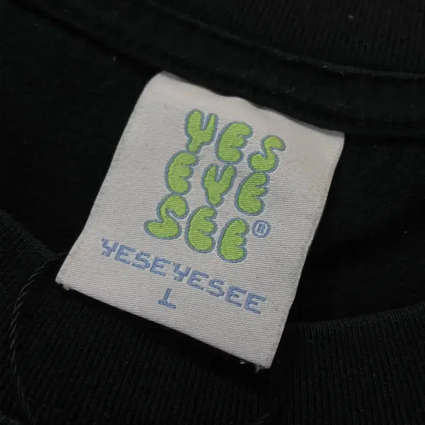 [BUNJANG] Yeseyesee Black Short Sleeve T-shirt / 예스아이씨 반팔 티셔츠 블랙 L 