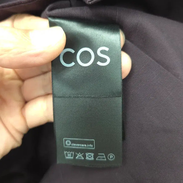 [BUNJANG] COS Burgundy Linen Blend Short Sleeve Shirt (Size 34) / 34 [새상품]COS 코스 반팔 셔츠 버건디
