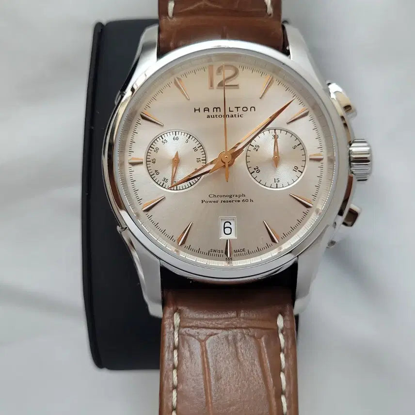 [BUNJANG] Hamilton Jazzmaster Chronograph Automatic Silver Watch / 해밀턴 재즈마스터 크로노그래프 오토매틱 실버