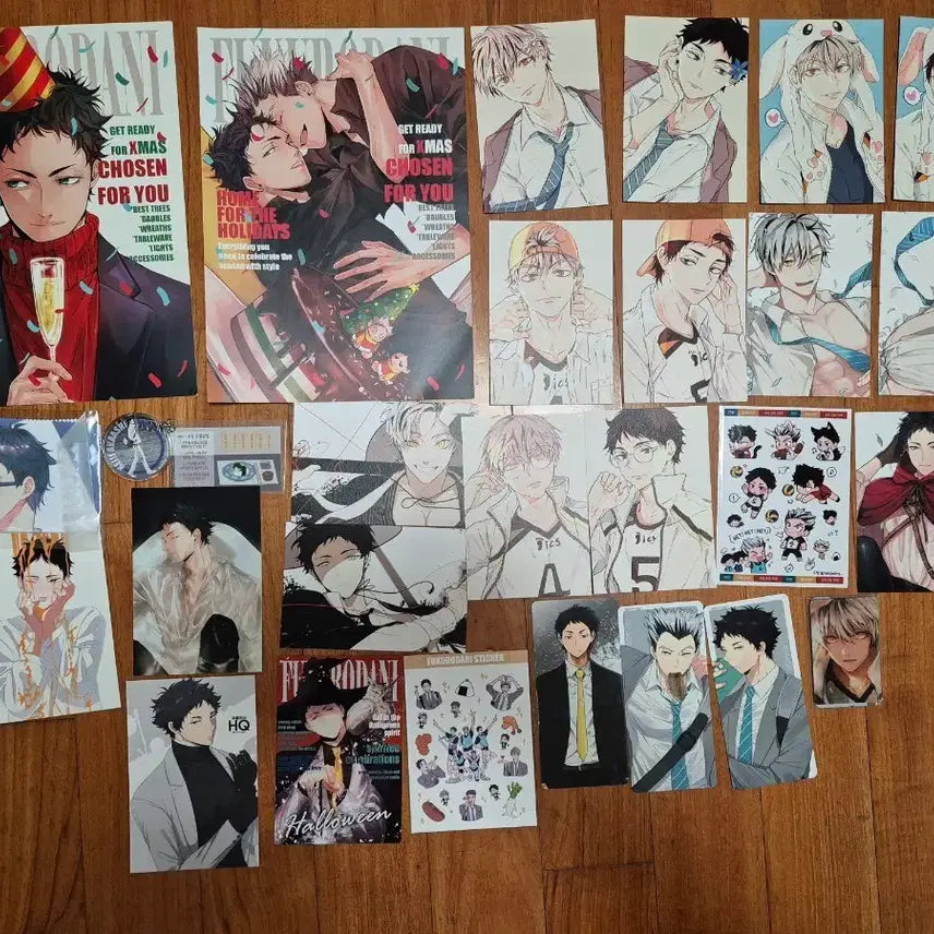 [BUNJANG] Haikyuu Bokuto Akaashi Unofficial Goods / 하이큐 후쿠로다니 보쿠토 아카아시 비공굿 일괄