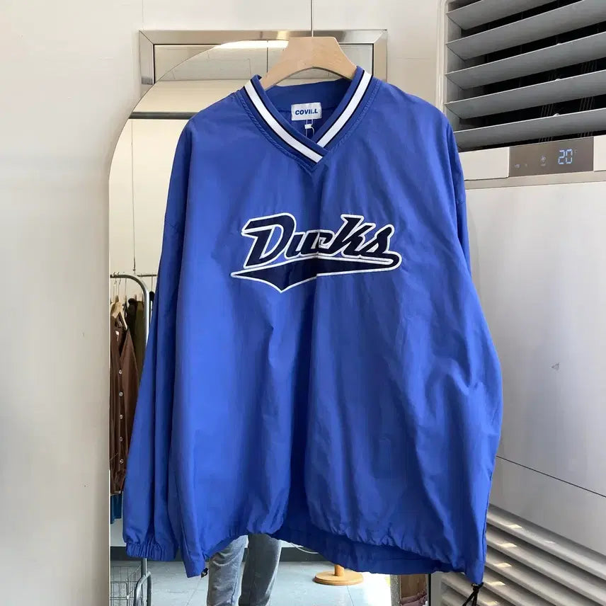 [BUNJANG] COVILL Windbreaker Jacket / 빅사이즈 COVILL 브이넥 바람막이 Windbreaker