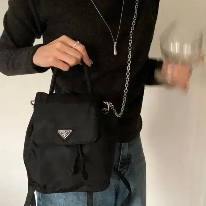 [BUNJANG] Prada Pocono Mini Backpack / 급처! 프라다 포코노 미니 백팩 정품