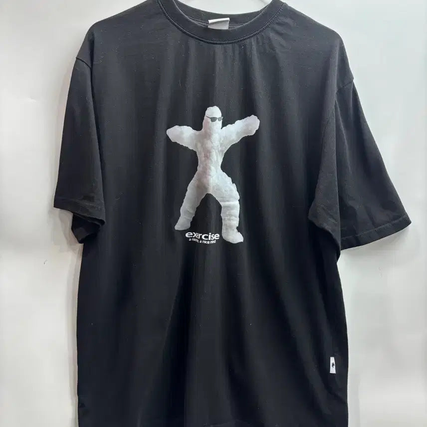 [BUNJANG] EXERCISE Graphic Cotton T-Shirt Black L / [L] 엑서사이즈(EXERCISE) &
