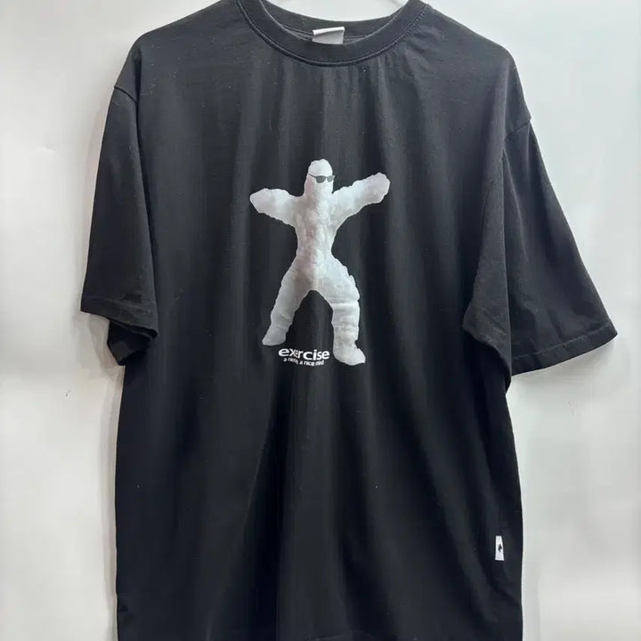 [BUNJANG] EXERCISE Graphic Cotton T-Shirt Black L / [L] 엑서사이즈(EXERCISE) &