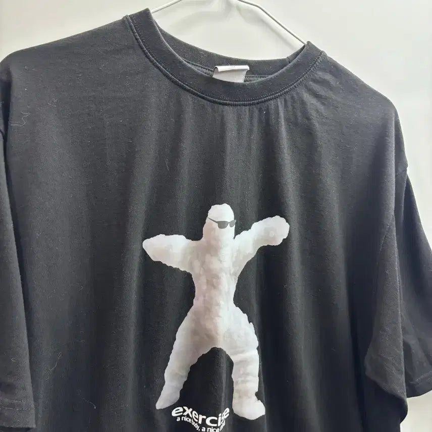[BUNJANG] EXERCISE Graphic Cotton T-Shirt Black L / [L] 엑서사이즈(EXERCISE) &