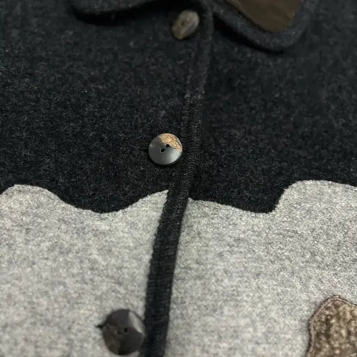 [BUNJANG] GIESSWIEN Appliqué Wool Tirolean Jacket / (EU38)GIESSWIEN 기스바인 아플리케 울 티롤리안 자켓