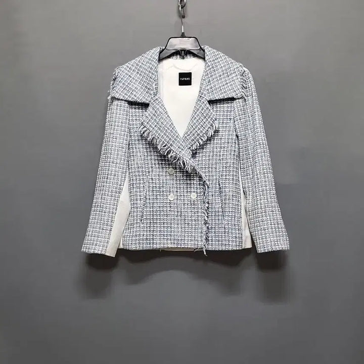 [BUNJANG] Color Block Tweed Jacket / 배색 트위드 자켓