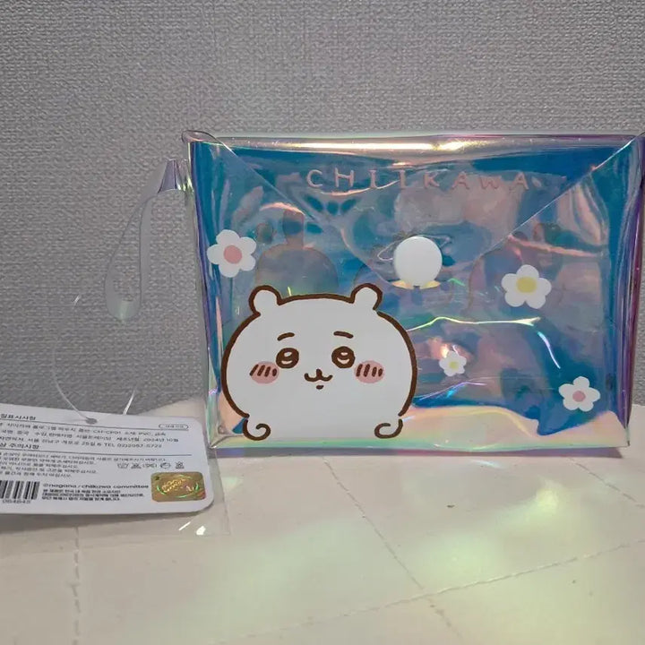 [BUNJANG] Chiikawa Transparent Hologram Pouch / 치이카와 파우치 투명 홀로그램
