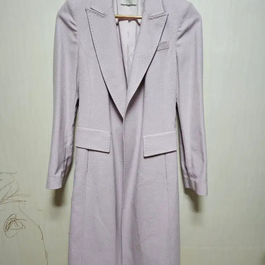 [BUNJANG] BEIGE Long Coat Lavender Pink S / 여성 롱코트 롱자켓 봄코트 봄자켓 [BEIGE/새상품/라벤더/S]