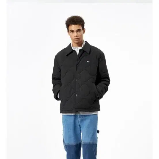 [BUNJANG] Tommy Hilfiger Black Quilted Jacket / 타미힐피거 블랙 퀄팅 자켓