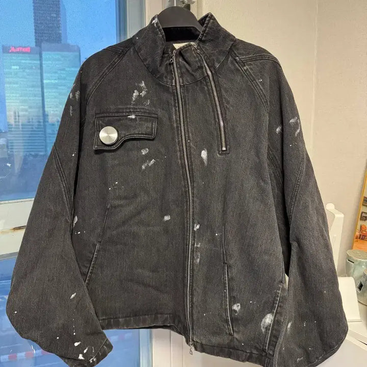 [SOLD OUT] 커마웨어 페인트 데님자켓 L