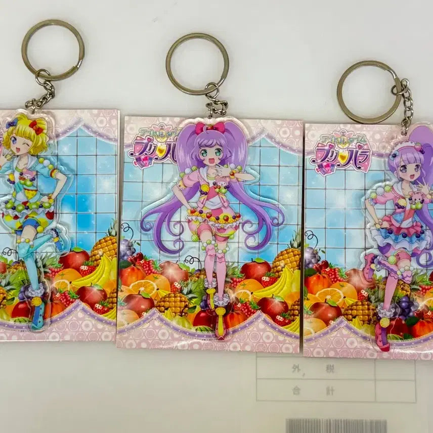[BUNJANG] Idol Time Pripara Lala &amp; Mirei &amp; Non Acrylic Keyring / 아이돌타임 프리채널 프리파라 라라 미래 논 아크릴 키링