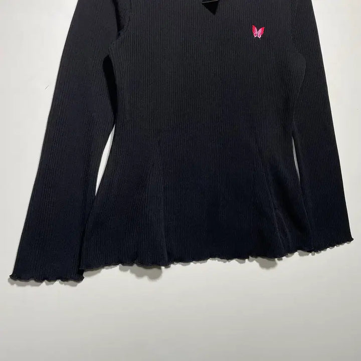 [BUNJANG] Anna Sui Black Butterfly Embroidered Knit Sweater (Size 66) / 새상품 안나수이 블랙 나비 자수 니트 66사이즈