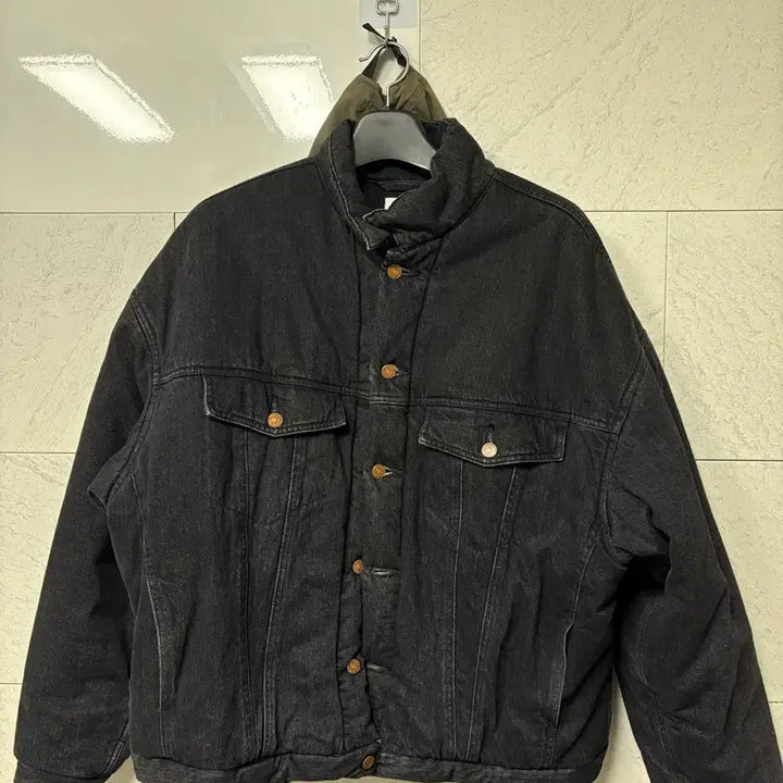 [BUNJANG] Unused Black Denim Padded Jacket / 언유즈드 블랙 데님 패딩 자켓 4