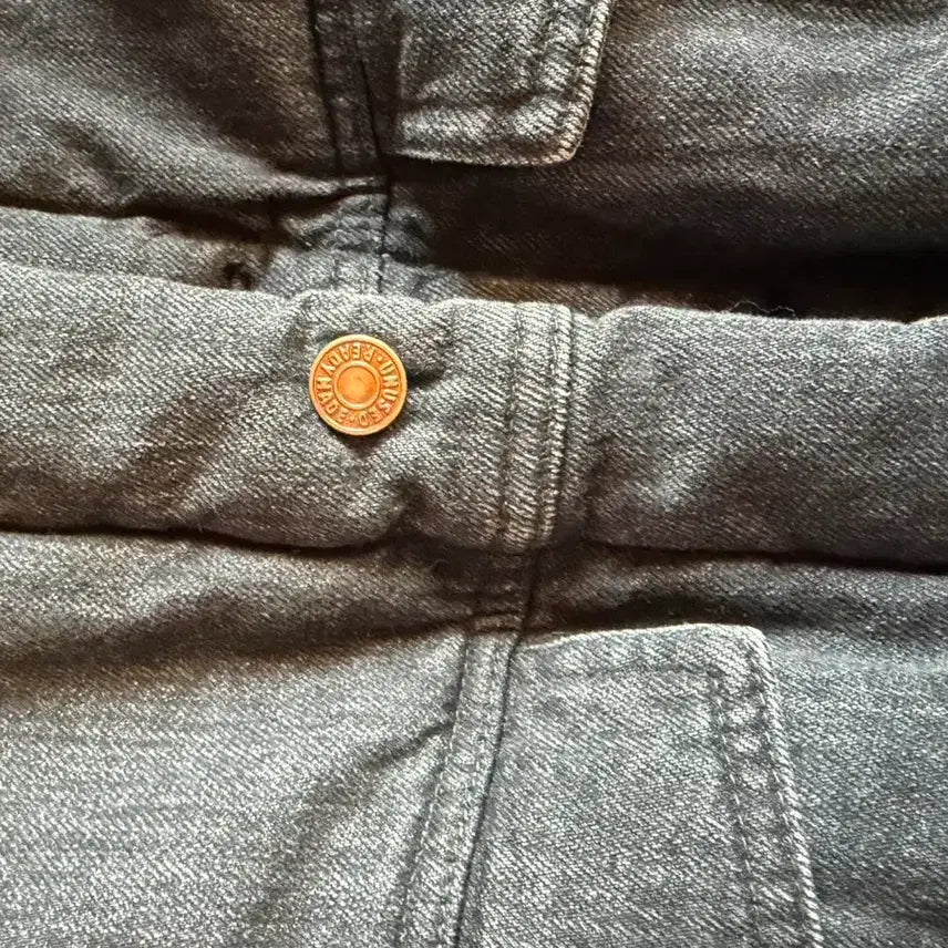 [BUNJANG] Unused Black Denim Padded Jacket / 언유즈드 블랙 데님 패딩 자켓 4