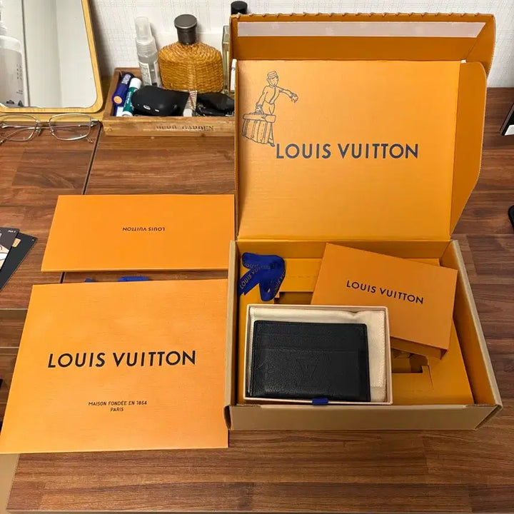 [BUNJANG] Louis Vuitton Men's Bifold Wallet Full Set / 루이비통 반지갑 블랙 풀세트