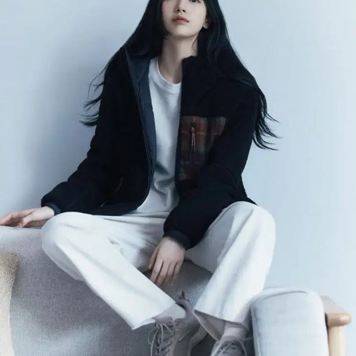 [BUNJANG] K2 Bichon Tweed Reversible Down Jacket / K2 비숑 트위드 리버시블 다운 블랙(수지 패딩) 판매