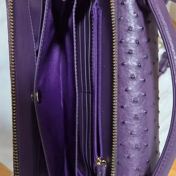 [BUNJANG] Jalmoi Ostrich Tote Bag / 잘모이 오스트리치 타조 토트백 퍼플