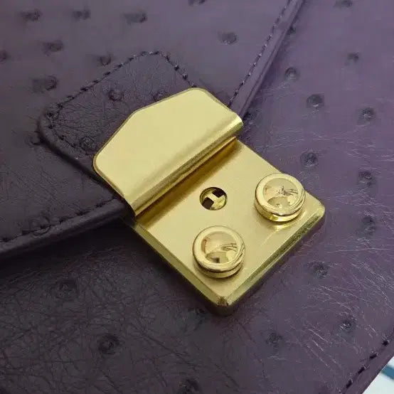 [BUNJANG] Jalmoi Ostrich Tote Bag / 잘모이 오스트리치 타조 토트백 퍼플