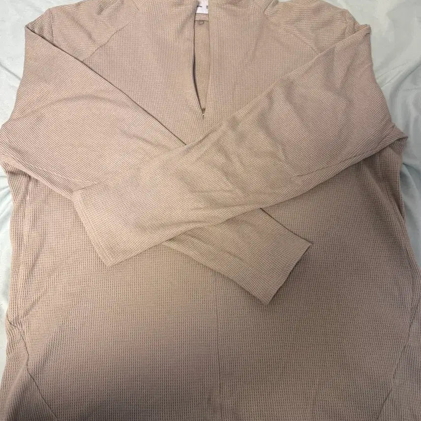 [BUNJANG] Paf Waffle Long Sleeve Quarter Zip-up (L) / Paf 와플 롱슬리브 쿼터집업 right L