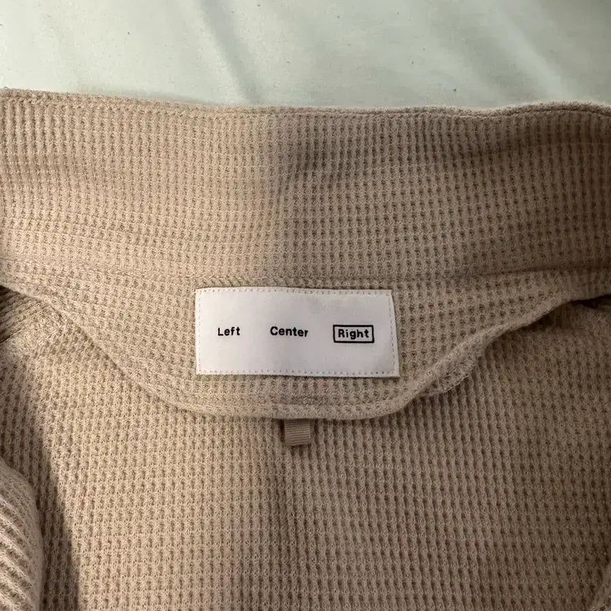 [BUNJANG] Paf Waffle Long Sleeve Quarter Zip-up (L) / Paf 와플 롱슬리브 쿼터집업 right L