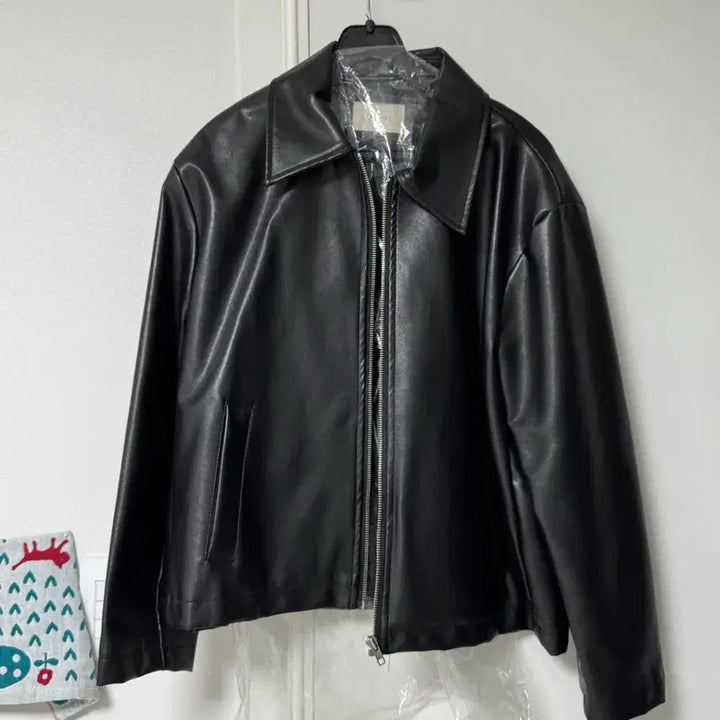 [BUNJANG] Faux Leather Blouson Jacket / 레더블루종