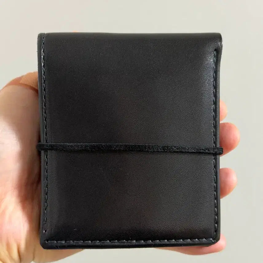 [SOLD OUT] 고로스 소가죽 반지갑 블랙