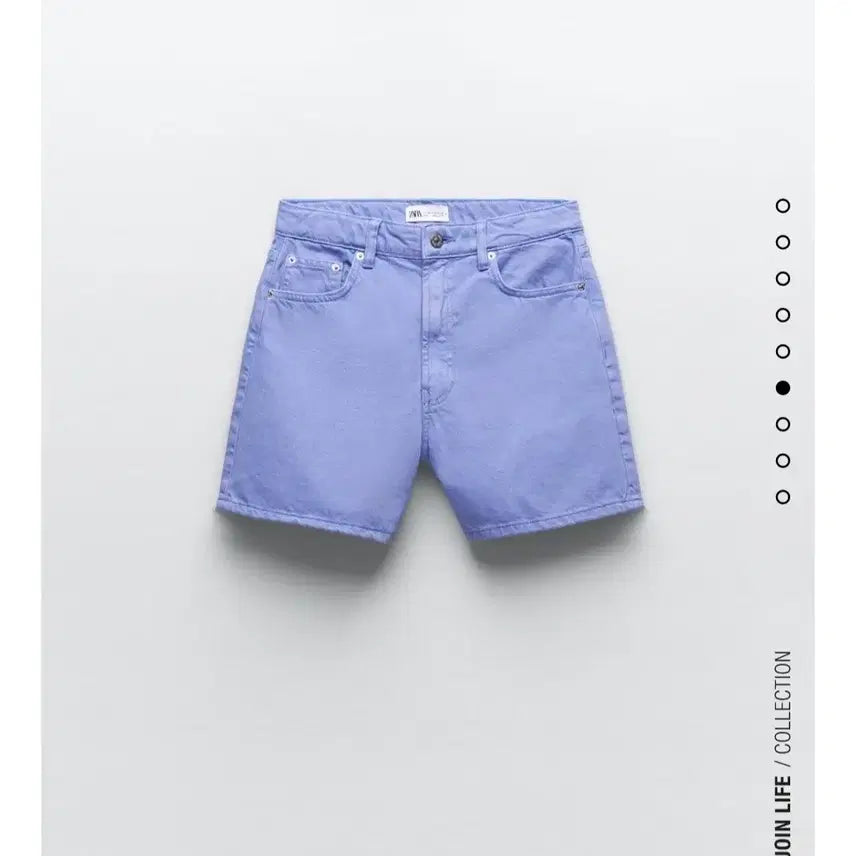 [BUNJANG] ZARA Lavender Denim Shorts / 자라 연보라 데님 반바지