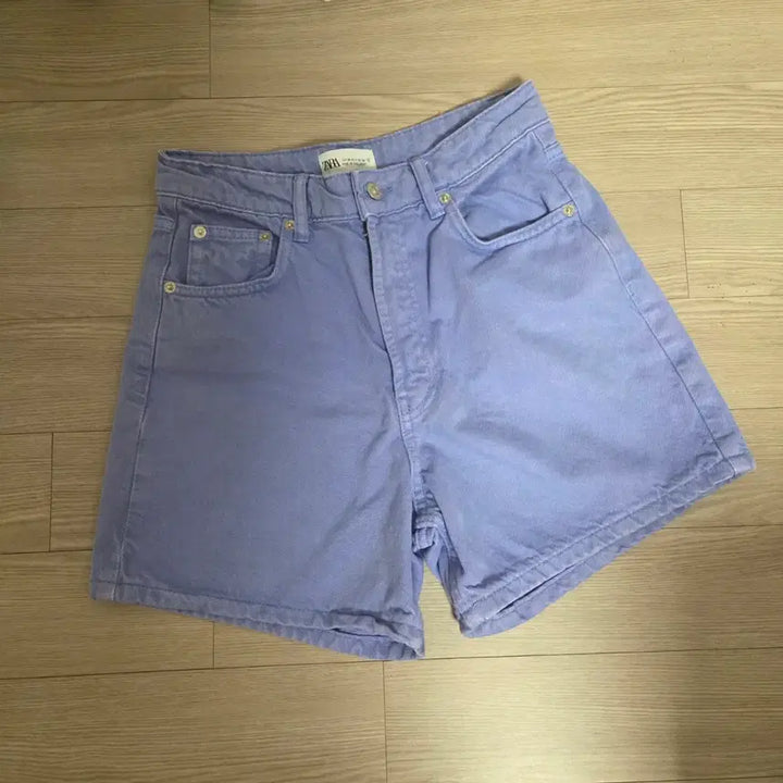 [BUNJANG] ZARA Lavender Denim Shorts / 자라 연보라 데님 반바지