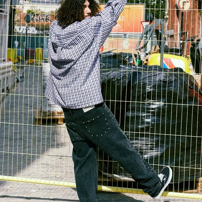 [BUNJANG] Extraordinary Studded Denim Pants / 엑스트라오디너리 스터드 데님팬츠