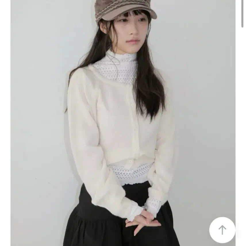 [BUNJANG] Baby Lab Mohair Cardigan (White) / 베이비랩 모헤어 가디건 (화이트)