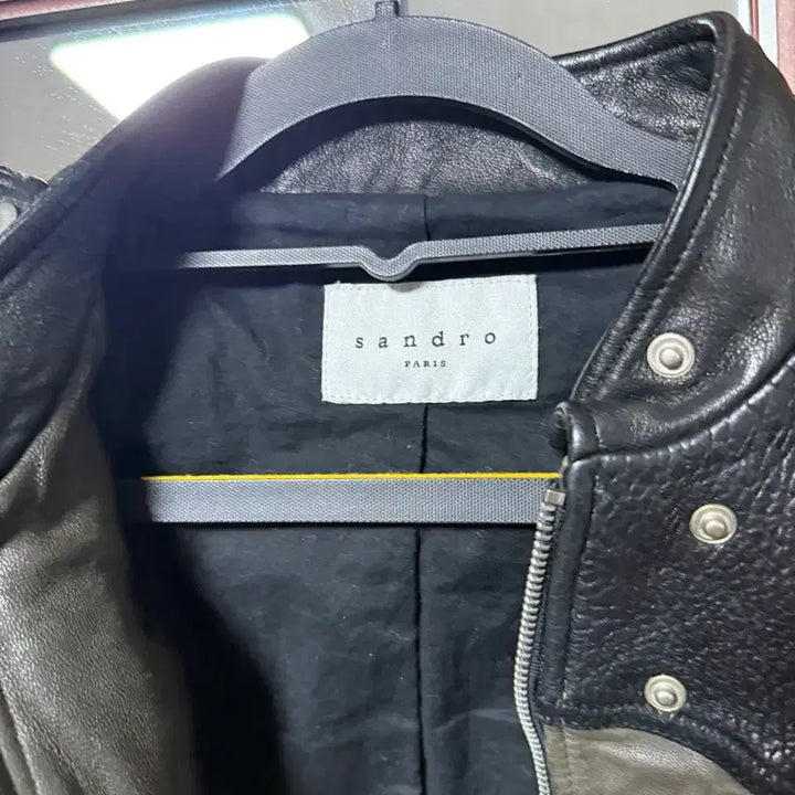 [BUNJANG] Sandro Leather Jacket / 산드로 양가죽 자켓