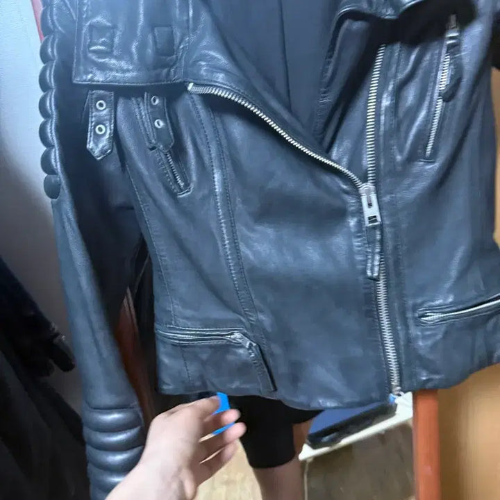 [BUNJANG] AllSaints Stein Biker Leather Jacket / 올세인츠 스타인 바이커 가죽 자켓