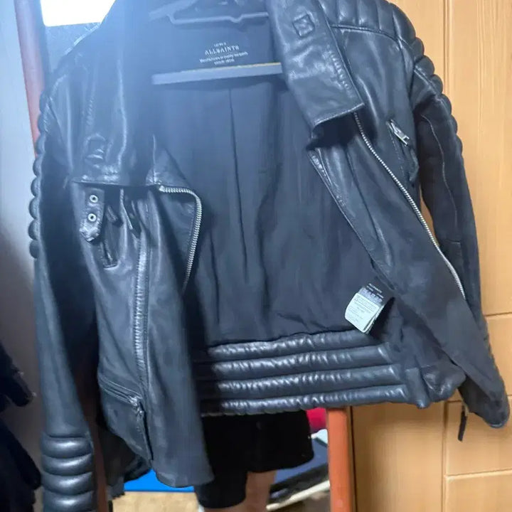 [BUNJANG] AllSaints Stein Biker Leather Jacket / 올세인츠 스타인 바이커 가죽 자켓