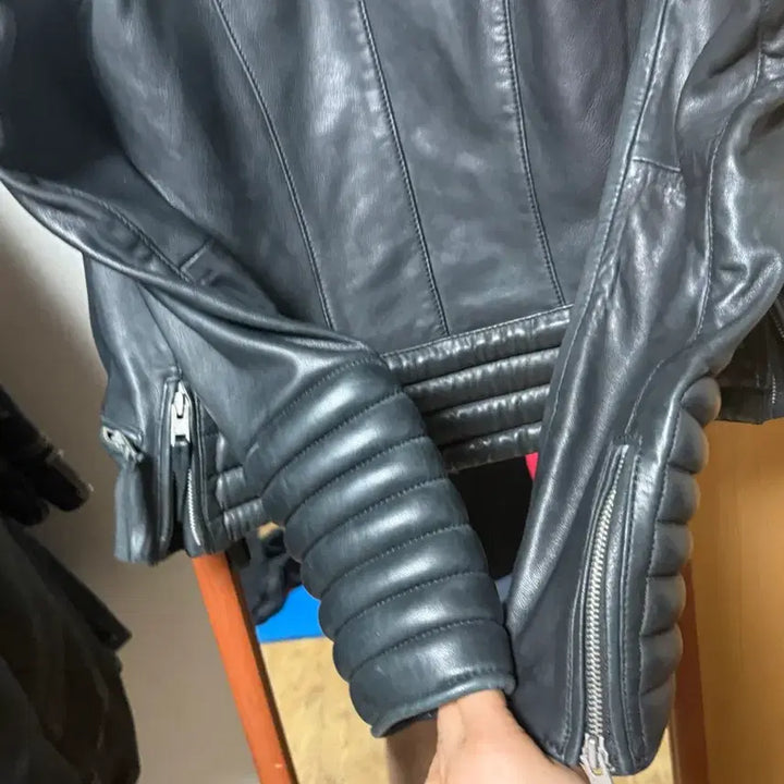 [BUNJANG] AllSaints Stein Biker Leather Jacket / 올세인츠 스타인 바이커 가죽 자켓