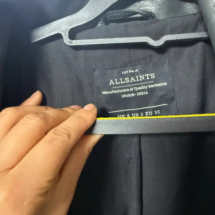 [BUNJANG] AllSaints Stein Biker Leather Jacket / 올세인츠 스타인 바이커 가죽 자켓