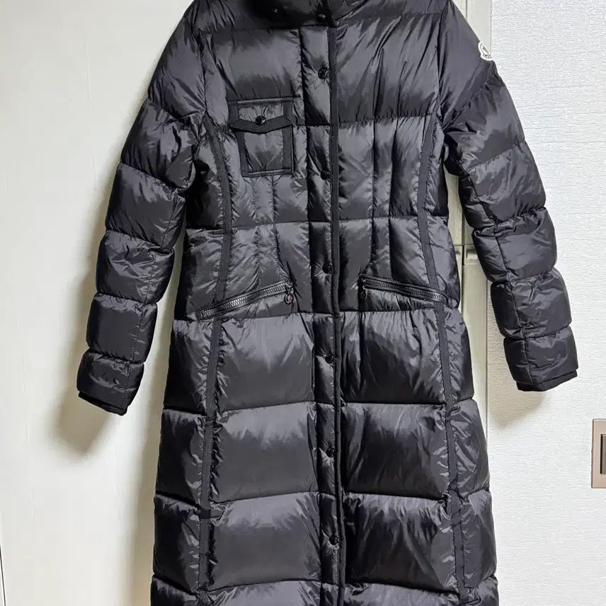 [BUNJANG] Moncler Hermine Long Down Jacket Black / 몽클레어 해르미 여성 롱패딩 블랙